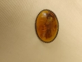 Винтидж ретро брошка от естествен руски кехлибар  , снимка 7
