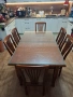 Маса и шест стола масивно дърво, снимка 1