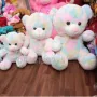 Плюшено Мече Rainbow, 40см Шарено плюшено Мече Teddy Bear, снимка 2