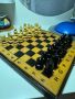 Стари табла за игра, шах в дървена кутия. Всички са използвани, но здрави, липсва 1 фигураи, снимка 1