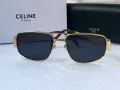 Celine 2024 дамски слънчеви очила овални два цвята сребърни златни, снимка 11