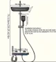 Луксозен душ комплект с LED светлина и меден корпус , снимка 6
