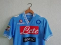 Napoli Hamsik оригинална шампионска мачова тениска фланелка Наполи екип Хамшик Macron, снимка 4