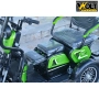 Електрическа триколка C1 MAX с покрив и страници, триместна, зелена, снимка 7