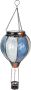 pearlstar Соларен фенер с балон с горещ въздух с трептяща пламъчна светлина, синьо и бяло