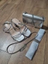 Сребърен сет-сандали,чанта и колан, снимка 3