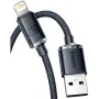 Baseus Crystal Shine Series CAJY000001 Кабел USB-A към Lightning 2.4A 1.2m Черен, снимка 3