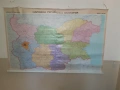 Стара голяма хартиена карта на НРБ, снимка 2