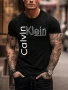 Calvin Klein Мъжка Тениска👕Мъжка Блуза С Къс Ръкав Келвин Клайн - Различни Цветове Код LFS555, снимка 3