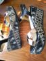 Нови сандали на платформа; Чанта, подхождаща на сандалите - използвана, снимка 1 - Сандали - 45491305