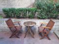 Градински мебели , тиково дърво- маса ,2бр. стол, снимка 13