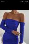 Синя къса рокля , снимка 1 - Рокли - 45835525