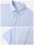 Мъжка широка ежедневна риза с къс ръкав, 4цвята , снимка 4