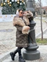 яке парка с много богат пух лисица зелено, камел , бежово , снимка 5