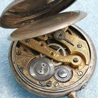 Сребърен джобен часовник, снимка 11 - Антикварни и старинни предмети - 45384160