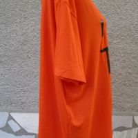 4XL /5XL Нова тениска в оранжево червено , снимка 4 - Тениски - 45830151