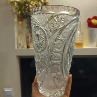 голяма кристална ваза 45лв, снимка 1 - Вази - 45024868