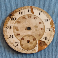 Керамичен циферблат за джобен часовник стар рядък за КОЛЕКЦИЯ ЧАСТИ 43731, снимка 1 - Антикварни и старинни предмети - 44950813