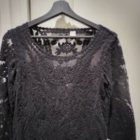 ДАНТЕЛЕНА ЕЛЕГАНТНА БЛУЗА, снимка 1 - Блузи с дълъг ръкав и пуловери - 45081408