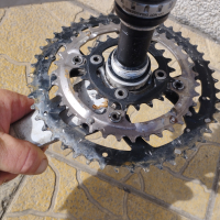 Курбел за велосипед колело Shimano deore xt 48 зъба , снимка 2 - Части за велосипеди - 45018916
