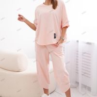 Дамски памучен комплект блуза + панталон, 3цвята , снимка 13 - Комплекти - 45656452