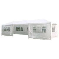 HI Парти палатка със странични стени, 3x9 м, бяла(SKU:429135, снимка 1 - Градински мебели, декорация  - 45318523