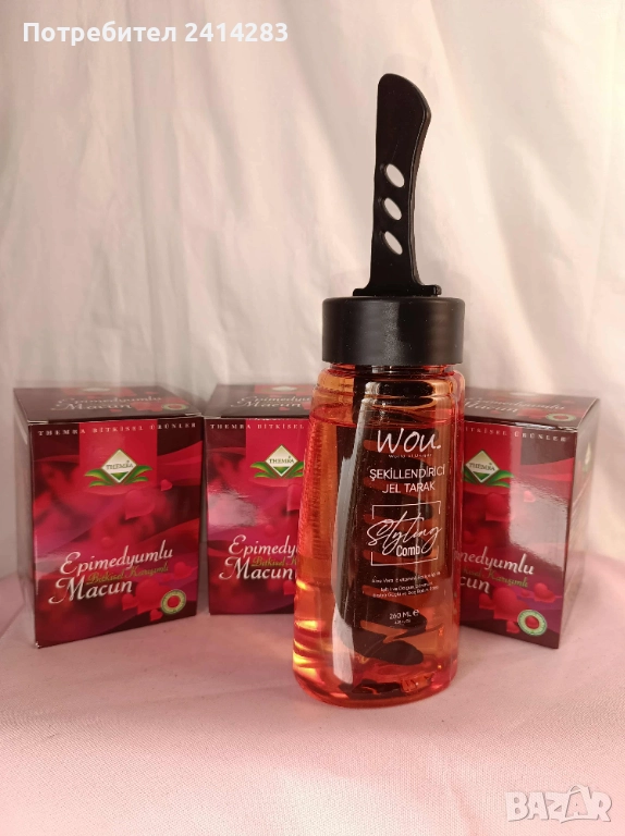 Промо комплект 876 - 3 Epimedium Themra + гел с гребен за коса, снимка 1