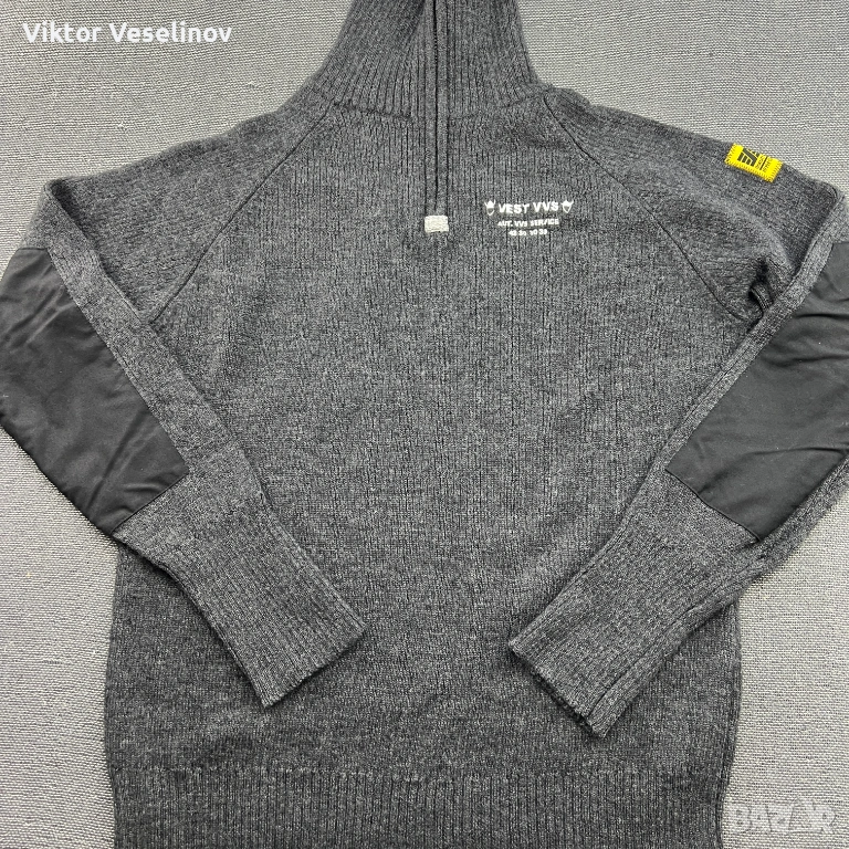 Snickers Мъжки Вълнен Пуловер XL 1/4 Зип Плетен Работен, снимка 1