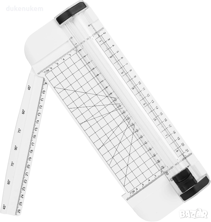 A5 мини гилотина за хартия – прецизен и безопасен ротационен нож за снимки, картички и хоби проекти, снимка 1