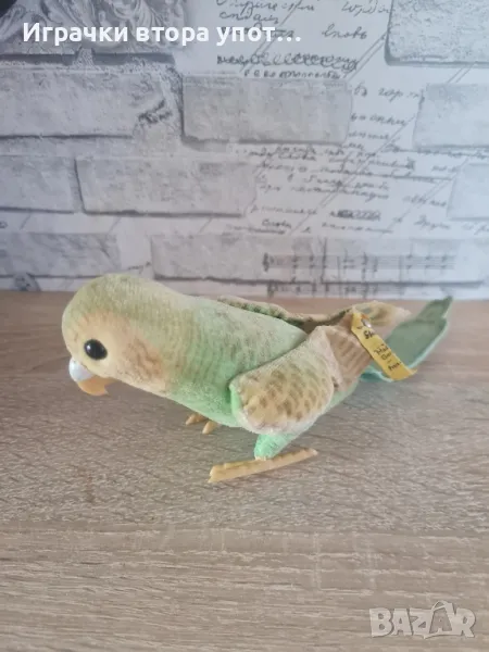 Колекционерска мека играчка папагалче  Steiff Parakeet , снимка 1