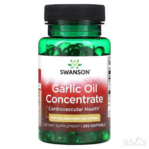 Swanson Маслен концентрат от чесън, 500 mg, 250 дражета, снимка 1