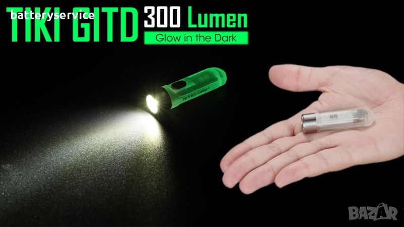 Фенер за ключодържател Nitecore Tiki GITD, снимка 1