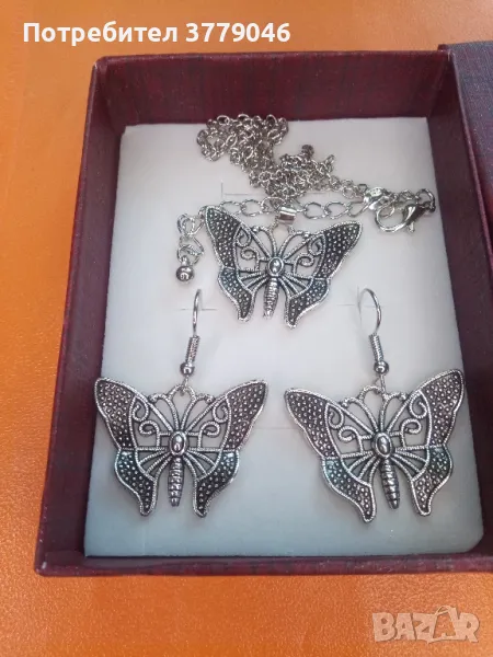 Комплект колие и обици , снимка 1