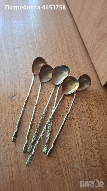 Посребрени коктейлни лъжици , снимка 1