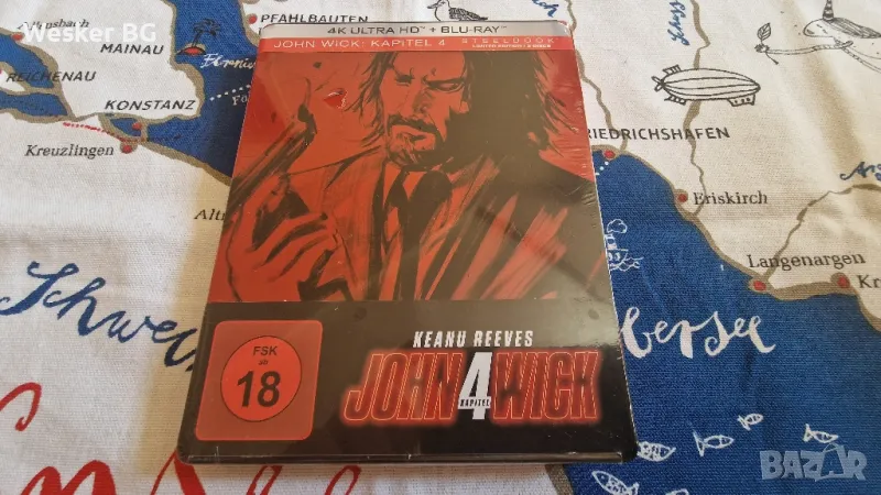 John Wick 4 Steelbook 4K + Blu-Ray, снимка 1