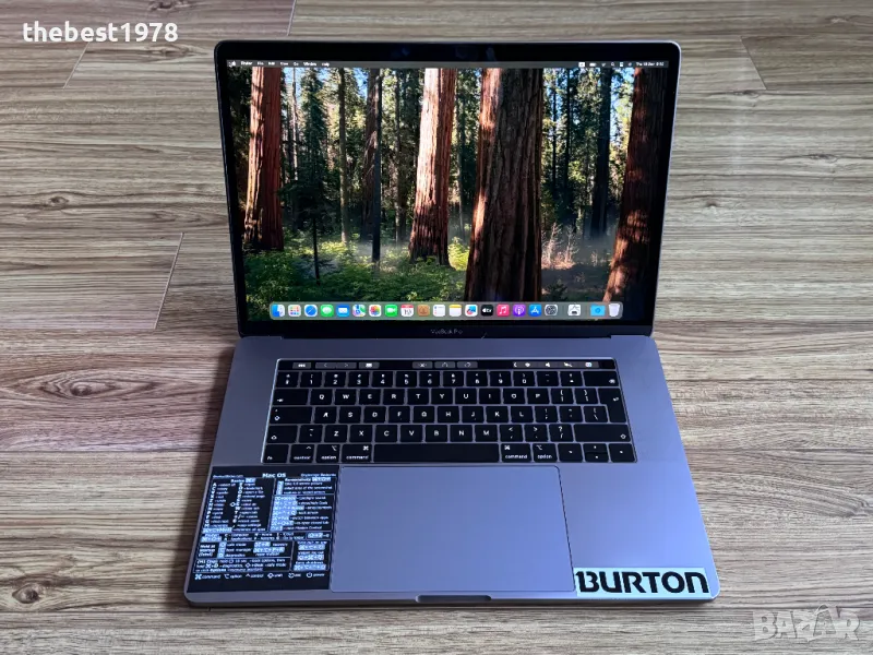 MacBook Pro 15`Core i9-9880H/16GB RAM/512GB SSD/AMD Pro 560X-4GB/Бат 6ч, снимка 1