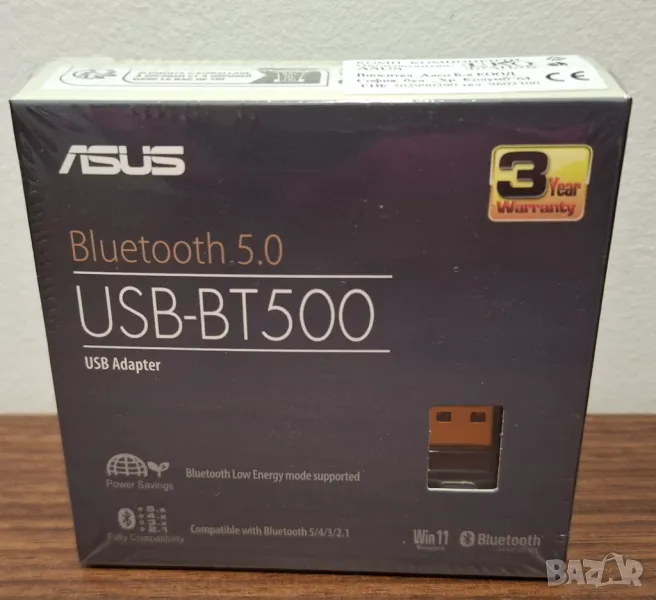 ASUS BLUETOOTH 5.0 USB Адаптер, снимка 1