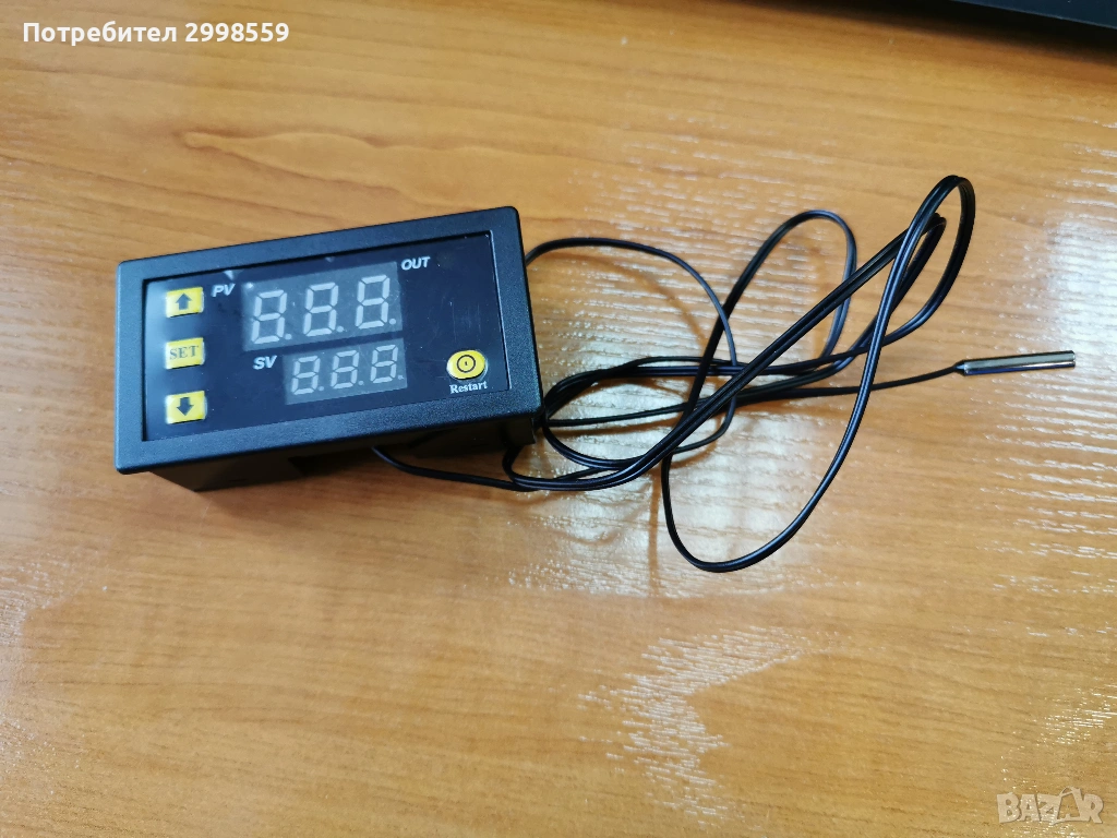 12V Цифров термостат W3230 DC 12V, снимка 1
