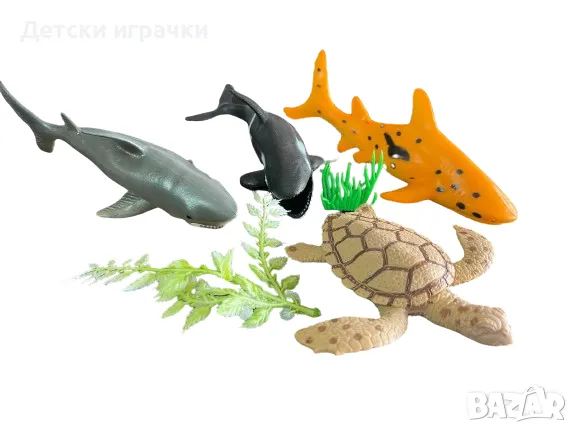 Комплект морски животни с костенурка , снимка 1