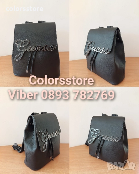 Черна раница Guess/SG76y, снимка 1