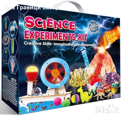 Нов STEM химичен комплект 260+ образователни експеримента за деца , снимка 1