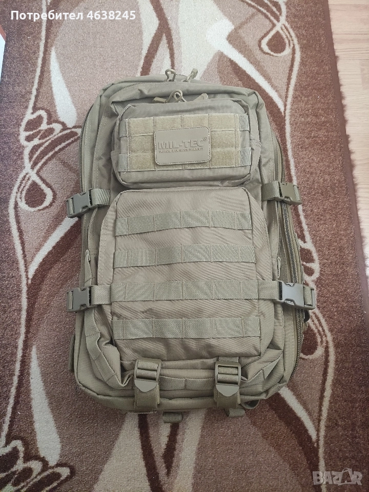 тактическа раница + дъждобран , снимка 1