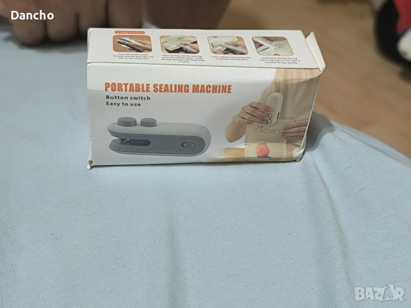 Уред за запечатване и рязане на пластмасови торбички за храна, снимка 1