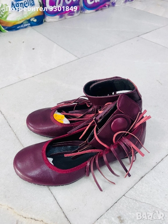 Бабетки с лепенка велкро на глезена, снимка 1