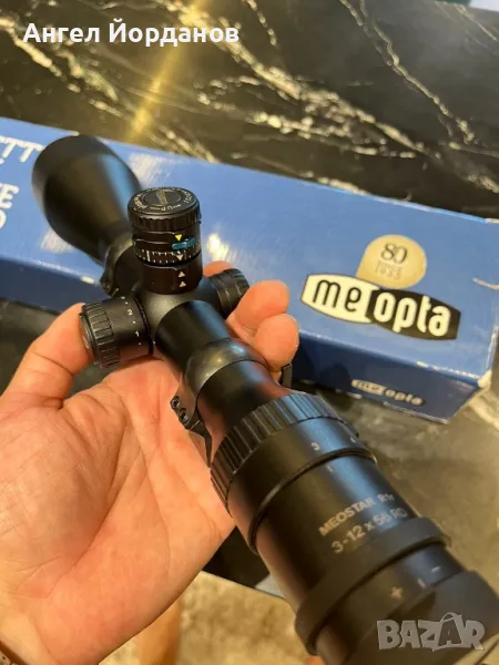 Оптика Оптика Meopta R1 3-12x56, скала 4С със светеща точка. Балистичен тумблер за 3 дистанции., снимка 1