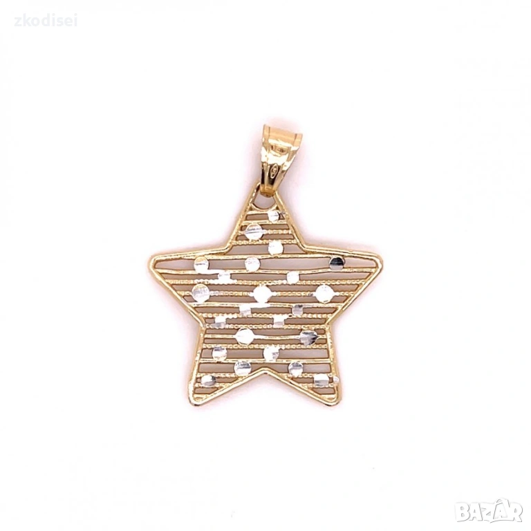 Златен медальон 1,17гр. 14кр. проба:585 модел:29328-1, снимка 1