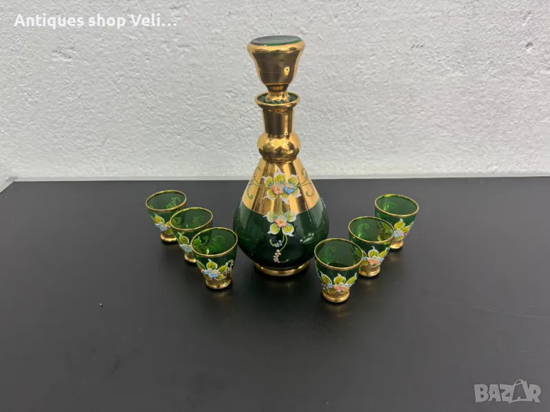 Гарафа и чаши Murano №6723 , снимка 1