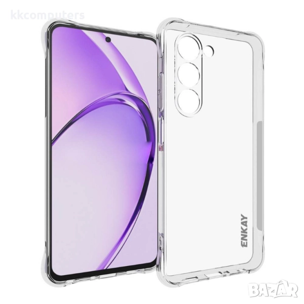 Oppo A5 5G калъф ENKAY HAT PRINCE – прозрачен, удароустойчив и антислип TPU гръб, снимка 1