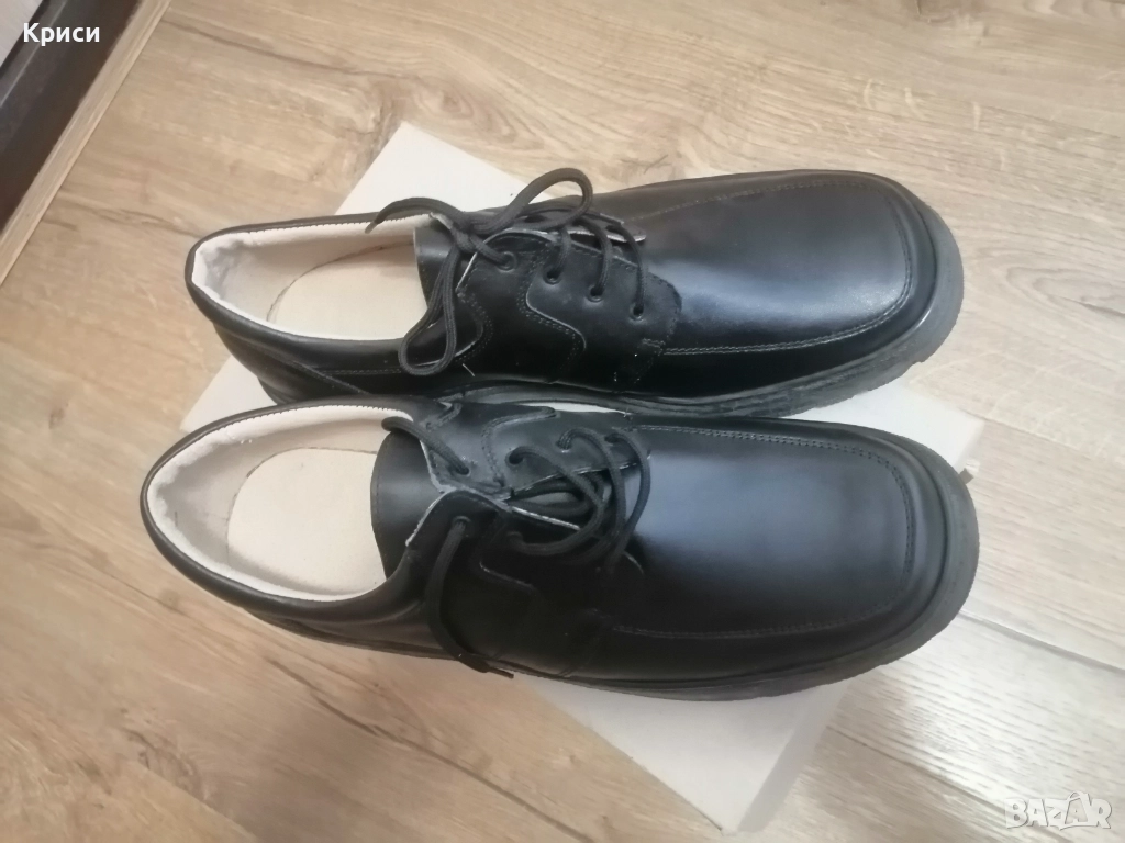 Мъжки официални обувки от естествена кожа 46 ти номер , снимка 1