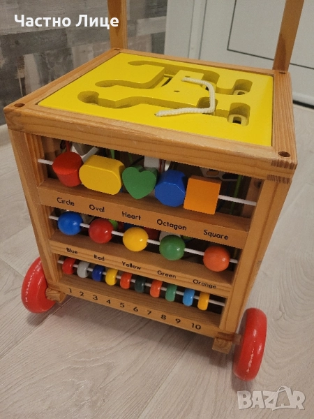 Дървен уокър - проходилка с активности, снимка 1